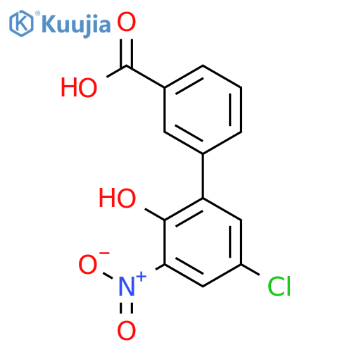 5'-Chloro-2'-hydroxy-3'-nitro-1,1'-biphenyl-3-carboxylic acid structure