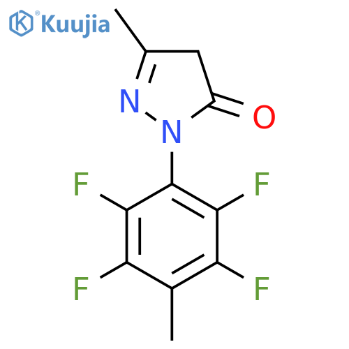 3-Methyl-1-(2,3,5,6-tetrafluoro-4-methylphenyl)-2-pyrazolin-5-one structure