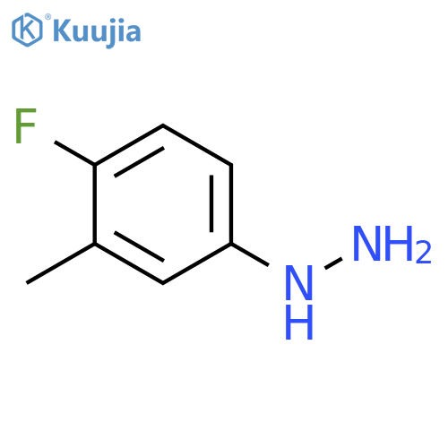 (4-fluoro-3-methylphenyl)hydrazine structure