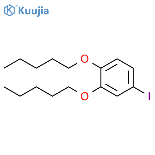Benzene, 4-iodo-1,2-bis(pentyloxy)- structure