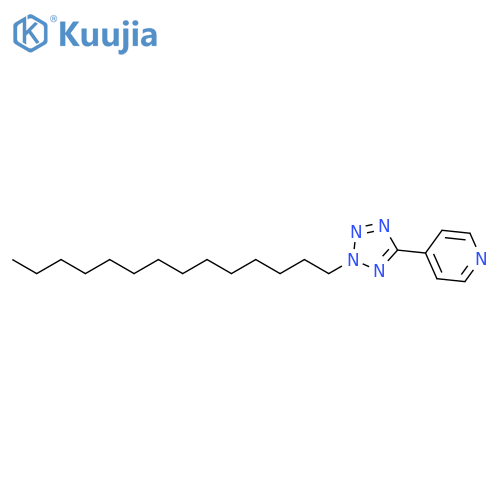 Pyridine, 4-(2-tetradecyl-2H-tetrazol-5-yl)- structure