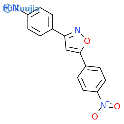 Benzenamine, 4-[5-(4-nitrophenyl)-3-isoxazolyl]- structure