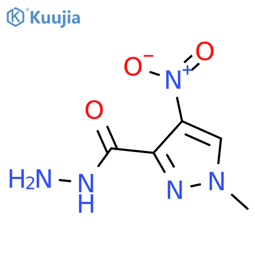 1-Methyl-4-nitro-1H-pyrazole-3-carbohydrazide structure
