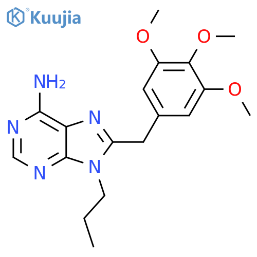 9-Propyl-8-[(3,4,5-trimethoxyphenyl)methyl]-9H-purin-6-amine structure