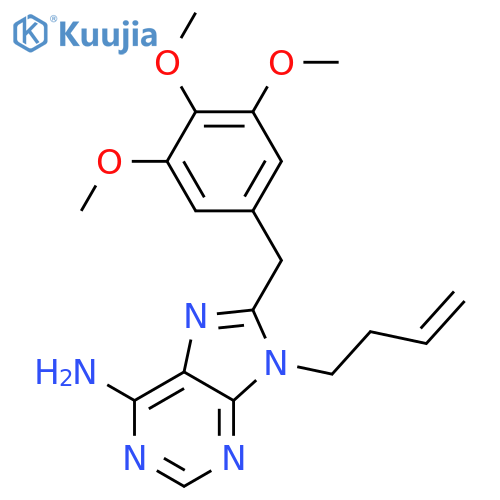 9H-Purin-6-amine, 9-(3-butenyl)-8-[(3,4,5-trimethoxyphenyl)methyl]- structure