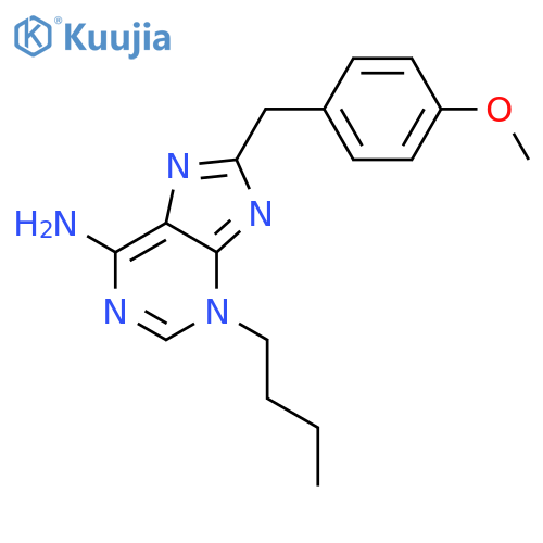 3H-Purin-6-amine, 3-butyl-8-[(4-methoxyphenyl)methyl]- structure