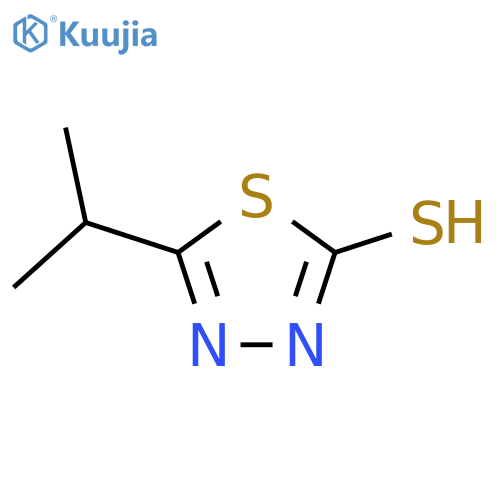 5-isopropyl-1,3,4-thiadiazole-2-thiol structure