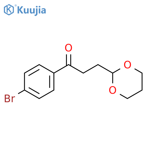 4'-Bromo-3-(1,3-dioxan-2-yl)propiophenone structure
