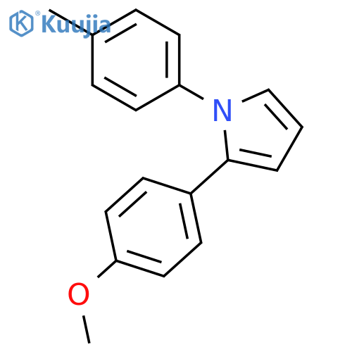 1H-Pyrrole, 2-(4-methoxyphenyl)-1-(4-methylphenyl)- structure