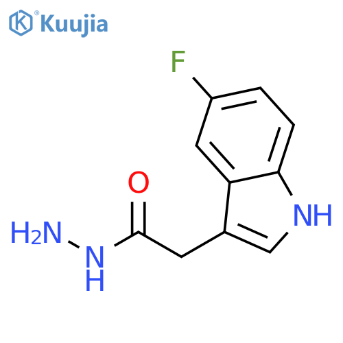 1H-Indole-3-aceticacid, 5-fluoro-, hydrazide structure