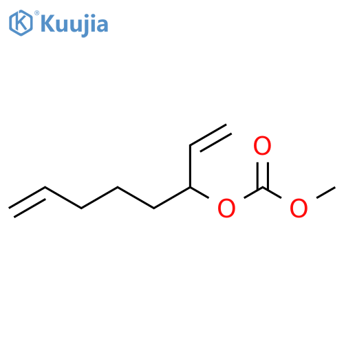 Carbonic acid, 1-ethenyl-5-hexenyl methyl ester structure