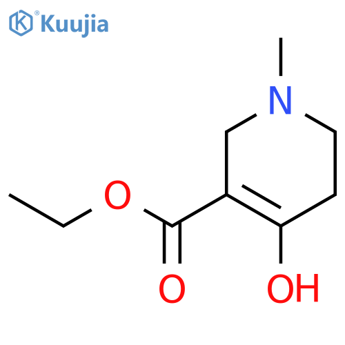 Ethyl 4-hydroxy-1-methyl-1,2,5,6-tetrahydropyridine-3-carboxylate structure