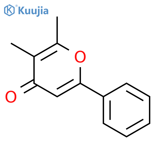 4H-Pyran-4-one, 2,3-dimethyl-6-phenyl- structure