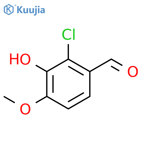 2-Chloro-3-hydroxy-4-methoxybenzaldehyde structure