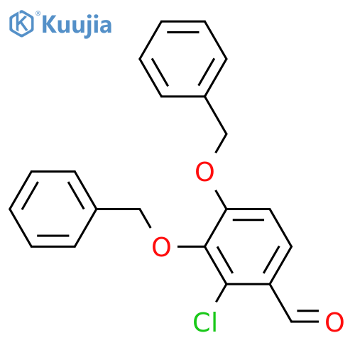 Benzaldehyde, 2-chloro-3,4-bis(phenylmethoxy)- structure