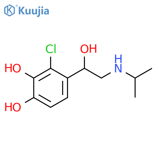 1,2-Benzenediol, 3-chloro-4-[1-hydroxy-2-[(1-methylethyl)amino]ethyl]- structure