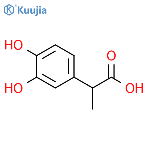 2-(3,4-dihydroxyphenyl)propanoic acid structure