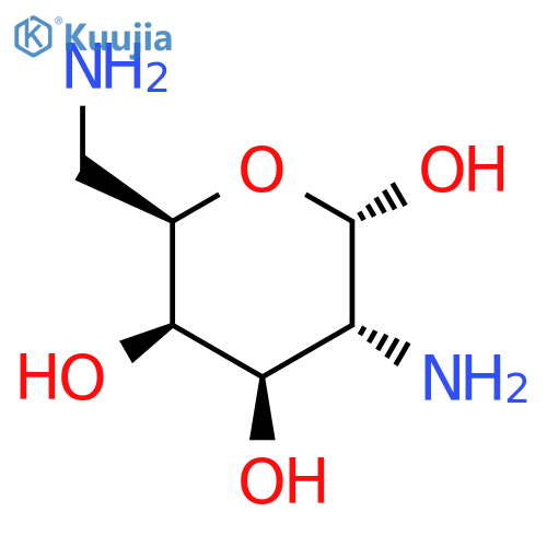 (2S,3R,4R,5R,6R)-3-Amino-6-(aminomethyl)oxane-2,4,5-triol structure