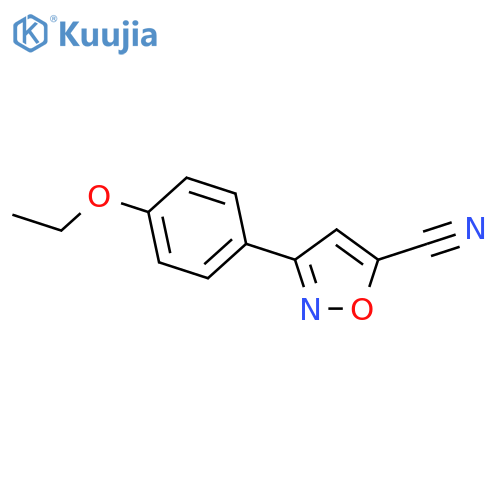 5-Isoxazolecarbonitrile,3-(4-ethoxyphenyl)- structure