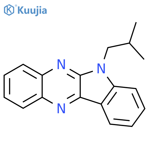 6-(2-methylpropyl)-6H-indolo2,3-bquinoxaline structure
