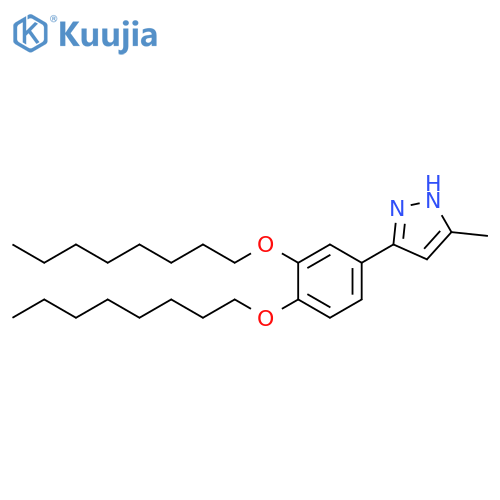 1H-Pyrazole, 3-[3,4-bis(octyloxy)phenyl]-5-methyl- structure