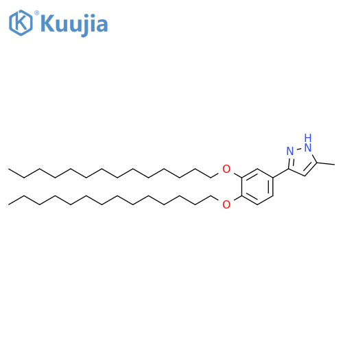 1H-Pyrazole, 3-[3,4-bis(tetradecyloxy)phenyl]-5-methyl- structure
