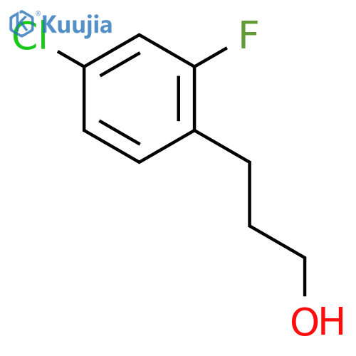 3-(4-chloro-2-fluorophenyl)propan-1-ol structure