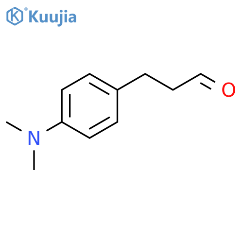 3-4-(dimethylamino)phenylpropanal structure