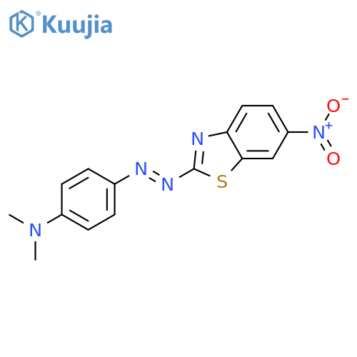 N,N-Dimethyl-4-[(E)-(6-nitro-1,3-benzothiazol-2-yl)diazenyl]aniline structure