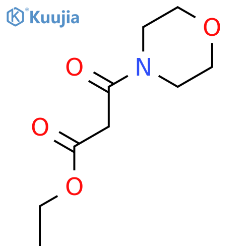 ethyl 3-morpholin-4-yl-3-oxopropanoate structure