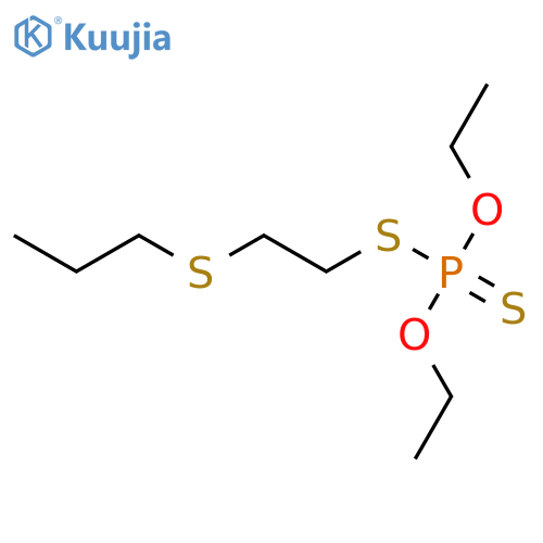 O,O-diethyl S-[2-(propylsulfanyl)ethyl] phosphorodithioate structure