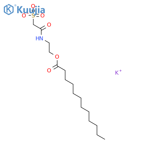 Dodecanoic acid,2-[(2-sulfoacetyl)amino]ethyl ester, potassium salt (1:1) structure