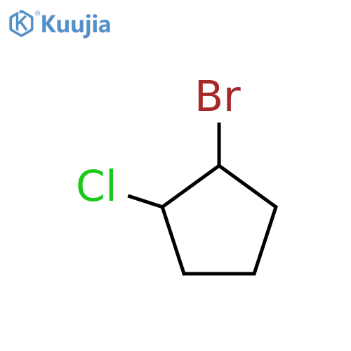 Cyclopentane,1-bromo-2-chloro-, cis- (9CI) structure