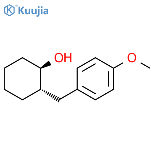 Cyclohexanol, 2-[(4-methoxyphenyl)methyl]-, trans- structure