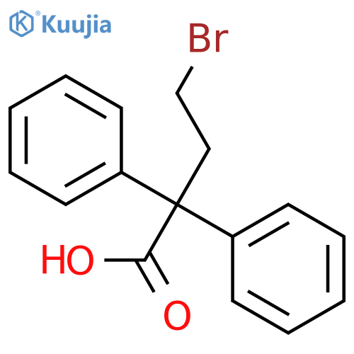 4-Bromo-2,2-diphenylbutyric acid structure