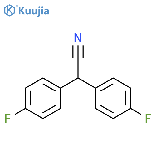 Benzeneacetonitrile, 4-fluoro-a-(4-fluorophenyl)- structure