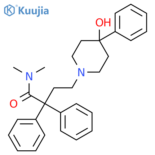 Imp. D (EP): 4-(4-Hydroxy-4-phenylpiperidin-1-yl)-N,N-dimethyl-2,2-diphenylbutanamide structure