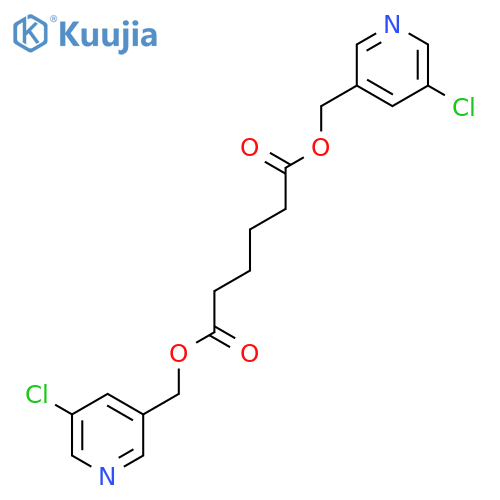 bis[(5-chloropyridin-3-yl)methyl] hexanedioate structure