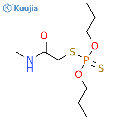 Phosphorodithioic acid,S-[2-(methylamino)-2-oxoethyl] O,O-dipropyl ester structure