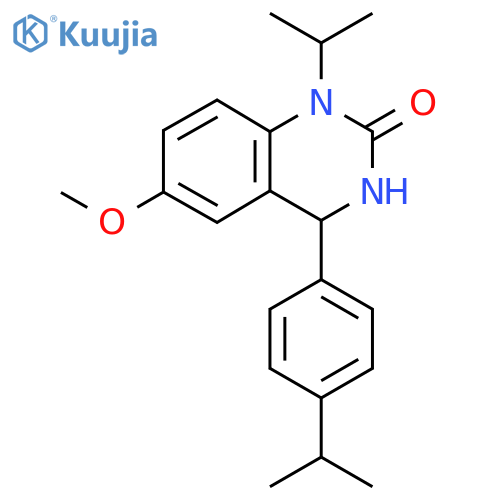 1-Isopropyl-4-(4-isopropylphenyl)-6-methoxy-3,4-dihydroquinazolin-2(1H)-one structure