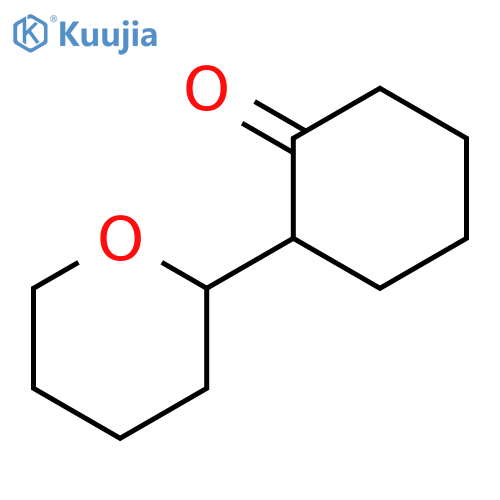 Cyclohexanone, 2-(tetrahydro-2H-pyran-2-yl)- structure