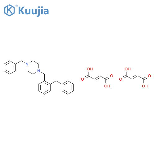 1-benzyl-4-(2-benzylbenzyl)piperazine di[(2E)-but-2-enedioate] structure