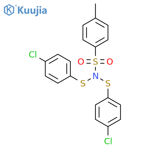 Benzenesulfonamide, N,N-bis[(4-chlorophenyl)thio]-4-methyl- structure