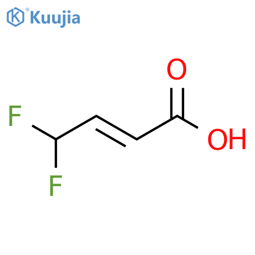 (E)-4,4-difluorobut-2-enoic acid structure