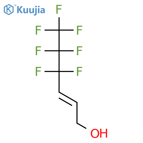 (E)-4,4,5,5,6,6,6-Heptafluoro-2-hexen-1-ol structure