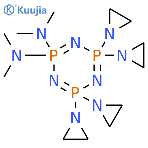4,4,6,6-tetrakis(aziridin-1-yl)-N,N,N',N'-tetramethyl-1,3,5,2lambda~5~,4lambda~5~,6lambda~5~-triazatriphosphinine-2,2-diamine structure
