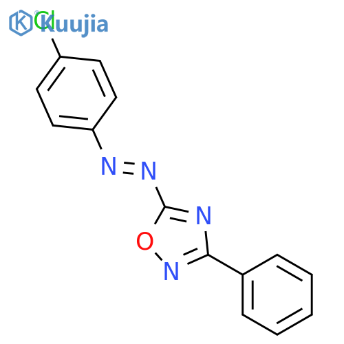 1,2,4-Oxadiazole, 5-[(4-chlorophenyl)azo]-3-phenyl- structure