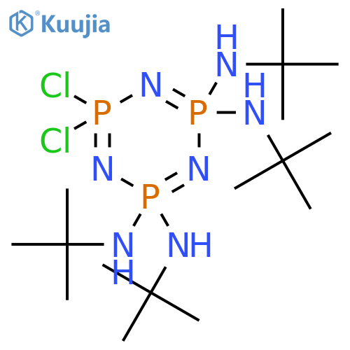 2λ5,4λ5,6λ5-1,3,5,2,4,6-Triazatriphosphorine-2,2,4,4-tetramine, 6,6-dichloro-N2,N4,N'2,N'4-tetrakis(1,1-dimethylethyl)- structure