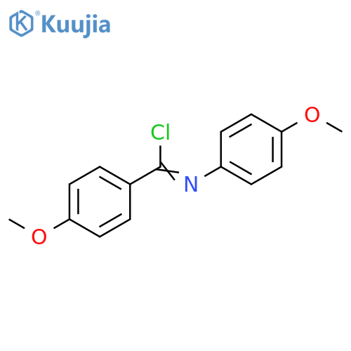 Benzenecarboximidoyl chloride, 4-methoxy-N-(4-methoxyphenyl)- structure