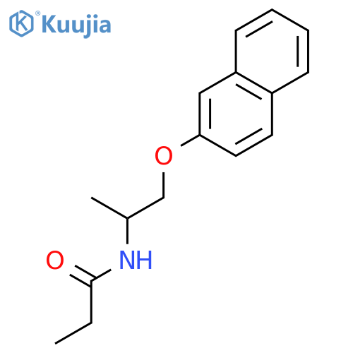 Propanamide, N-[1-methyl-2-(2-naphthalenyloxy)ethyl]- structure